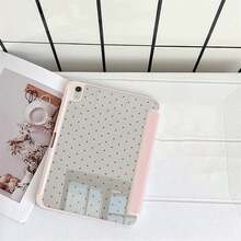 粉色波點天使手寫 Y 型折疊保護殼，附筆槽，適用於 iPad 10代 10.9 吋 2022 智慧保護殼/Air 13(M3 2025)/Air 11(M3 2025)/11(A16 2025)/適用於 Galaxy S9/S7/S10+/適用於 Galaxy Tab S6 Lite 10.4 吋/適用於 Matepad - 彩色 - 查看 5