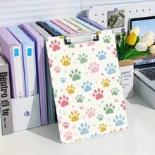 1pc Acrylic A4 Loose-Leaf Binder - Butterfly And Pink Rose, With Clip Writing Board, Clipboards, Multi-Functional Document Storage, Suitable For Office, School, Meeting And Other Scenarios - Multicolor - View 4