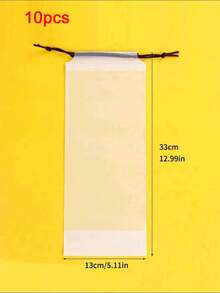 10/1件磨砂半透明塑膠雨傘收納袋 可重複使用便攜抽繩袋，適用居家與戶外，亦可用於車內線材收納 - 均碼 - 查看 13