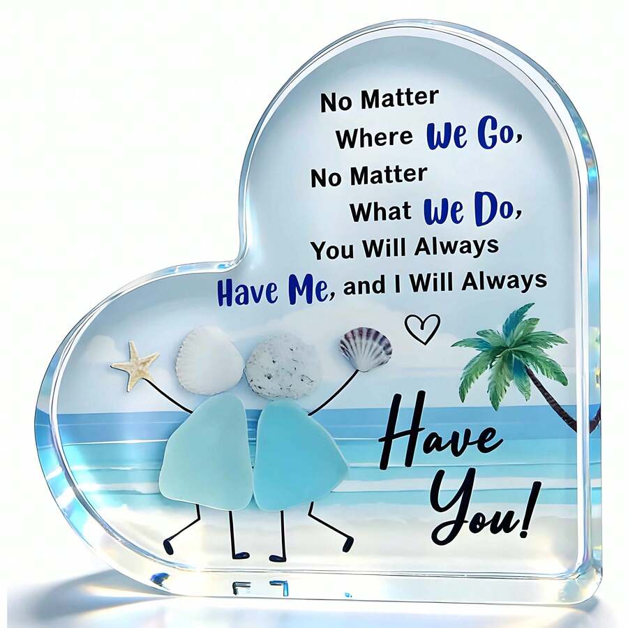1pc Acrylic Decor, Soul Sister Gift "I Will Always Have You" | Uplifting Friendship Gift For Your Best Friend, Soul Sister And Female Partner | Unique Gift For Women, Creative Birthday Gift - 1PC - View 1