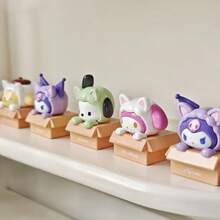 Sanrio Cartoon Plush Blind Box - 1 Random Style | Cute Cat Plush Doll | Cute & Humorous Design | Perfect Gift For Girls | Holiday/Birthday Gift Mystery Box - Multicolor - View 4