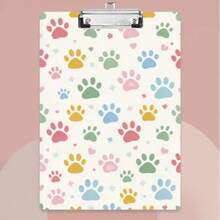 1pc Acrylic A4 Loose-Leaf Binder - Butterfly And Pink Rose, With Clip Writing Board, Clipboards, Multi-Functional Document Storage, Suitable For Office, School, Meeting And Other Scenarios - Multicolor - View 6