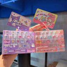 SANRIO My Melody Kuromi Cinnamoroll 26-Key Mechanical Keyboard Switch Fidget Keychain Toy Bag Pendant Gift - MultiWarna - View 7