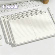 B5 Size Spiral Notebook With Flip Cover - Thick Paper With Divider Pages, Matte Cover, Lined Paper, Perfect For College Exam Preparation, Study Notes And Error Correction, College Notebook | Matte Cover Notebook | Durable Spiral Binding, School Notebook - A - View 8