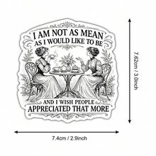 3 Inch 1pc "I'm Not As Mean As I Imagine" Humorous Sarcastic Quote Sticker, Suitable For Laptop, Water Bottle, Notebook, Cup, Diary, Locker, Perfect For Students, Teachers, Adults And Creative People - A - View 9