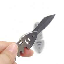 1pc Animal Casual Street Style Stainless Steel Fish Bone Keychain EDC Tool Pocket Knife - A - View 9