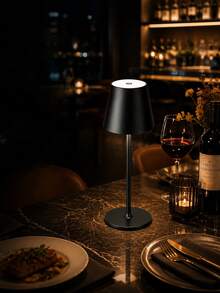Modern Rechargeable LED Desk Lamp - Detachable Touch Night Light, Portable Wave Design, 1200mAh Rechargeable Battery - Dimmable, Touch Night Light, Suitable For Bedroom And Dining Atmosphere, Bedside Lamp, Couple Dinner - Bedroom, Dining Room - Multicolor - View 12
