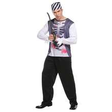 Pirate Cosplay Captain Jack Sparrow Costume Men Women Female Male Female Carnival Halloween Set - Multicolor - View 5