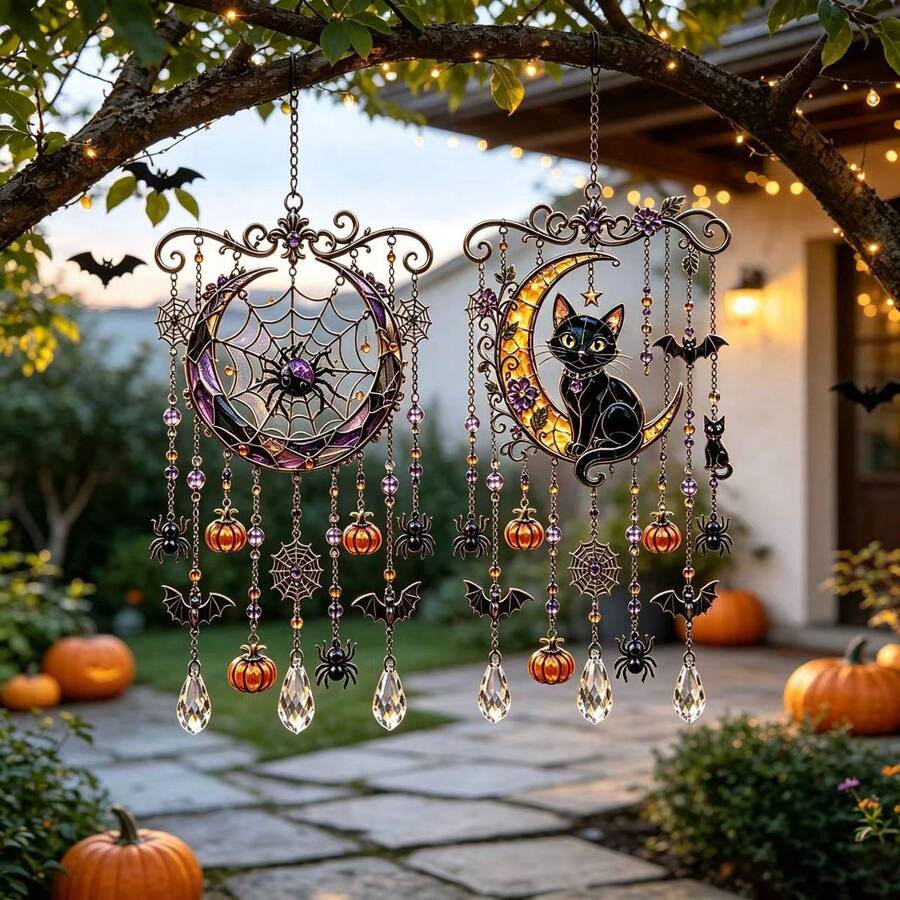 1pc Halloween Suncatcher Wind Chime - Sun Catcher Wind Chime - View 1