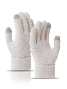 1pair Touch Screen Black Gloves - Multicolor - View 6