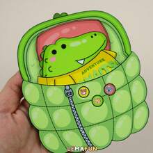 Mr. Crocodile Theme Quiet Book DIY Handmade Material Kit, Fun Crocodile Interactive Role-Play Game, Educational Stress Relief Toy For Children, Focus Training, Early Education Birthday Gift - Multicolor - View 2
