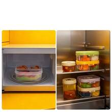 Bento Box Adult, Microwavable Lunch Containers, PP Snack Containers With Lids, Meal Prep Containers With Dividers, Compartment Food Container, Leak-Proof Travel Food Containers, Salad Container For Lunch, Student School Lunch Box - Multicolor - View 9