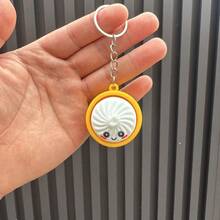 1pc Cute Bun Stress Relief Squeeze Toy Keychain, Car Couple Pendant, Bag Charm, Decompression Toy, Gift Small Present - Multicolor - View 6