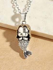 New Model Personalized Luxury Elegant Style Best-Selling Retro-Themed Mermaid Fashion Women's Pendant Necklace - Mermaid Pendant Necklace - View 1