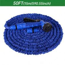 1 Set, Upgraded Expandable Garden Hose With Nozzle, High Pressure Car Wash Hose, Watering Hose, Heavy Duty PVC Hose, Suitable For Car Washing, Lawn Irrigation And Pet Cleaning, Multi-Function Gardening Hose With Nozzle - Sets - View 16