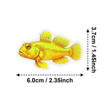 50Pcs New Creative Fish Shaped PET Stickers Various Unique Colorful Fish Waterproof Decals For Daily Decor - 50 PCS - View 7