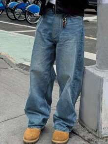 Boys' Summer Denim Jeans, Fashionable New Style - Blue - View 1