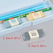 3pcs Random Color Erasers, 4B Soft And Durable, Polymer Eraser, Fresh Colors, Anti-Stain, School And Office Supplies, Back To School Essentials, Beveled Design, Easy To Erase Without Dead Angles, Suitable For Students Drawing, Drafting, Sketching, Office Supplies, Back To School Season Recommended, Back To School Season Recommended - Multicolor - View 7