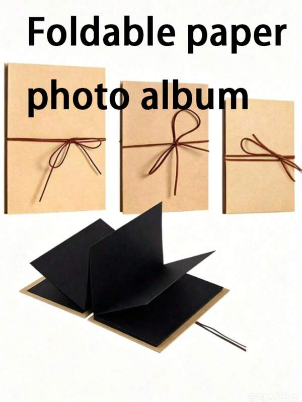 1 قطعة ألبوم صور يدوي الصنع DIY، غلاف من ورق كرافت، نسيج سميك، تصميم مرن قابل للطي، يمكن لصق الصور وكتابة الرسائل، يستخدم لتخزين الحياة اليومية في الحرم الجامعي والصور التذكارية، منتج إبداعي يدوي الصنع موصى به لموسم العودة إلى المدرسة، مناسب للطلاب لتنظيم ذكريات الفصل الدراسي، يمكن إهداؤه كهدية عيد الميلاد، هدية هالوين، هدية للأصدقاء والعائلة، ألبوم صور تذكاري يدوي الصنع مليء بالحب