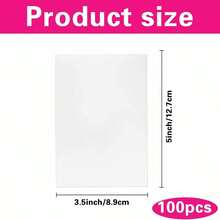 100pcs High Gloss White Photo Printing Paper, 230g High Definition Inkjet Photo Paper, 5/6 Inch DIY Photo Printing Paper, Suitable For Inkjet Printers, Photography Studios, Office Supplies - 100 Pcs - View 9