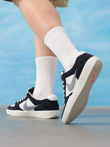 男款與女款休閒滑板鞋 NIKE SB FORCE 58 透氣舒適經典休閒滑板鞋 DV5477-012 - 黑/冷灰/頂峰白/帆白/調色霧橙 - 查看 5
