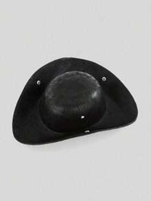 1pc Brown Faux PU Leather Funny Halloween Sailor Pirate Tricorne Hat, Fashion Captain Hat Cosplay Accessory, Suitable For Party, Performance, Costume, Masquerade - Party - View 9