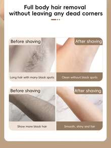 3-In-1 Ladies Electric Shaver Set, Painless Face Body Underarm Hair Removal & Nose Hair Trimmer, Type-C Rechargeable - View 12