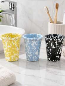 Splatter Dot Ceramic Cup, Multi-Functional Bathroom Mouthwash Cup, Ceramic Toothbrush Holder Cup, Suitable For Vanity, Home Decor Gift - Splatter Paint Cup - View 11