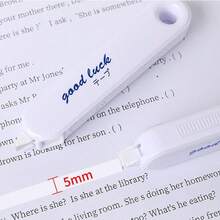 5pcs/Set INS Style Minimalist Transparent Correction Tape, White And Transparent Options, Long Strip Shape, Easier To Grip, Compact And Exquisite, Smooth And Easy To Use, Strong Coverage, PET Transparent Film Tape, Durable And Not Easily Broken, Recommended For Back To School Season, Suitable For Study And Office, Includes Flip Cover Protection, Smooth Operation Without Jamming - A27 Correction Tapes - View 7