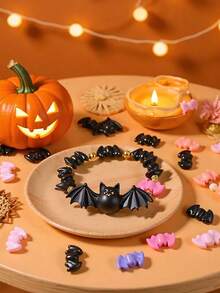 Gothic Style Halloween Bat Beads, Multi-Color Bat Pendants, For Jewelry Making, DIY Bracelets, Necklaces, Earrings, Handmade Accessories, Halloween Decor Gifts - Halloween Bat Beads - View 7