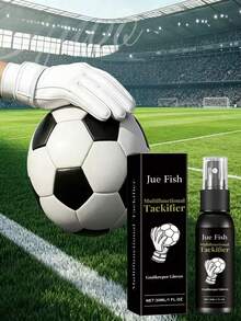 JUE FISH 30ML Goalkeeper Glove Grip Spray, Glove Adhesion Enhancer Spray To Increase Grip And Tackiness, Improve Glove Grip, Prevent Ball Slippage, Ensure Excellent Performance. Suitable For Various Goalkeeper Gloves, Enhance Grip And Confidence. Grip In Dry And Wet Weather, Prevent Ball Slippage, Ensure Excellent Performance. - A - View 4