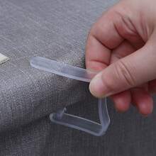 Plastic Transparent Tablecloth Clips, Non-Slip Tablecloth Fixing Clips, Suitable For Wedding, Party, Home, Gold Polka Dot Tablecloth Fixing Clips, Suitable For Wedding, Birthday, Outdoor Party - Multi-color - View 6