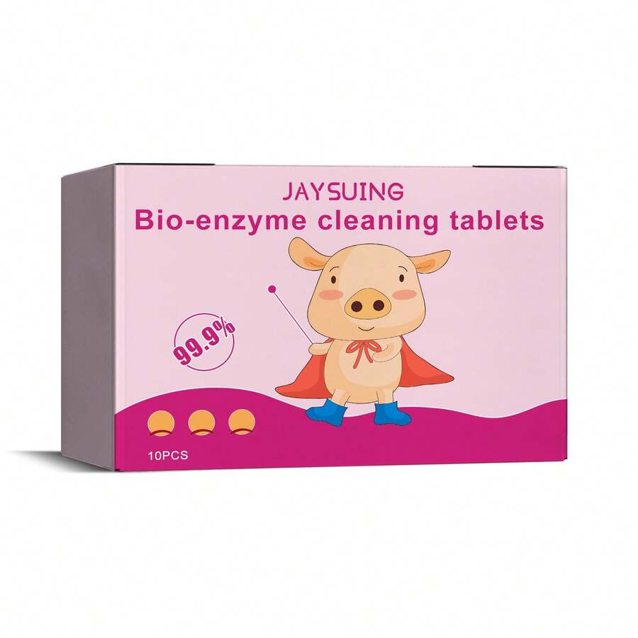 Tabletas Efervescentes de Sal Bio-Enzimática Jaysuing para Limpiar Ropa Amarillenta y Manchas Persistentes, Tabletas para Limpiar Manchas de Café