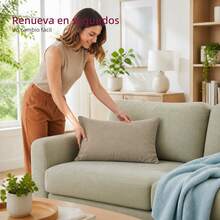 POLIGONO Cushion Cover - Khaki - View 3