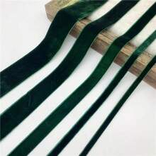 1pc 10/15/20/25/38mm Velvet Ribbon, Christmas, New Year Satin Ribbon, Handmade Wedding Party Decoration Ribbon, For Gift Wrapping, DIY Hair Accessories Bows, Christmas Tree Wreath Decoration Ribbon Bows - View 26