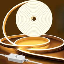 1pc DIY Flexible Neon Light Strip With USB Interface, Touch Switch, Adjustable Brightness, Mounting Clips, Suitable For Indoor Decoration, Halloween DIY Patterns, Kitchen Lighting, Mirror Fill Light, Gift For Girlfriend To Make Her More Beautiful - Multicolor - View 8
