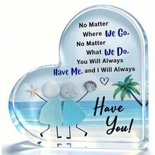 1pc Acrylic Decor, Soul Sister Gift "I Will Always Have You" | Uplifting Friendship Gift For Your Best Friend, Soul Sister And Female Partner | Unique Gift For Women, Creative Birthday Gift - 1PC - View 8
