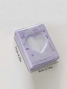 Cute PVC Photo Card Holder, Idol Fan Meeting Card Album, Photo/ID Card/Credit Card Protective Storage Box, Practical Storage Box, Suitable For Girls And Women, Ideal College Dorm Supplies, Perfect Birthday Gift For Roommates, Family And Friends - A - View 3