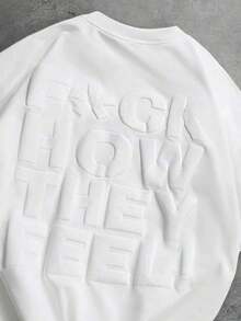 Men Plus Size Swim Rashguards - White - View 3