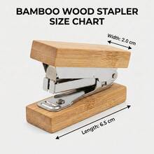 Bamboo Wood Hole Puncher Binding Machine Manual Punch For Office Financial Documents Student DIY Crafts Simple Design Durable Desk Organizer School Office Supplies - A - View 6