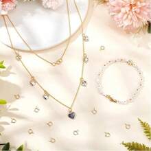 5/15/30pcs 18K Gold Plated Spring Clasp Brass Round Open Ring Jewelry Connector Clasp Suitable For Bracelet Necklace Jewelry DIY - Multicolor - View 6