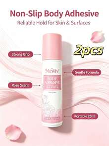 1pc Anti-Slip Body Glue, Anti-Flashing, Waterproof, Sweat-Proof, Natural Adhesive For Clothing & Dresses, Essential Summer Accessory, Great Gift - A - View 11