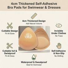 10pcs/2pcs Bra Pads, Swimsuit Inserts, Adhesive, Skin-Friendly, Comfortable, Easy To Use, Washable, Detachable And Reusable, Suitable For Backless, Low-Waist Dresses, Swimwear And Other Outfits, Beautifully Shape The Bust Line. Can Be Adjusted In Size With Scissors, Suitable For Any Clothing - Multicolor - View 5