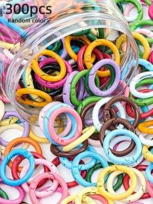 10/30/60/120pcs Random Color Zinc Alloy Spring O-Ring - Keychain Making Accessories, Keychain Pendant, Bag Pendant, Wallet Pendant, Wallet Accessories, Carabiner Clip, Durable Metal Quick Release Buckle For DIY Keychain, Shoulder Strap, Dog Leash | Easy Open/Close - O-ring Keychain - View 17