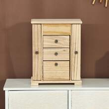 Vanity Table, 2 Drawers, 26.5 X 16 X 33.5 Cm, For Bedroom And Dressing Area, Brown - Brown - View 8