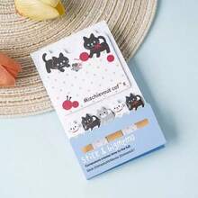 1pc Cute Cat Theme Sticky Notes - Cartoon Animal Design, Perfect Holiday Gift, School And Office Supplies, Gift Packaging - one-size - View 12