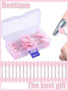 200/150/100/20/50pcs Dual-Tip Powder Black Multi-Function Nail Art Pens, Nail Powder Applicator Sponge Sticks, Nail Art Supplies Equipment Coloring Tools - Multicolor - View 7