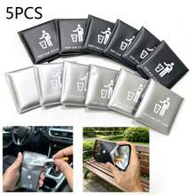 5pcs/1pc Portable Square Car Ashtray, Outdoor Travel Car Ashtray, Essential Smoking Accessory For Music Festival, Camping, Road Trip - Upgraded Version - View 3