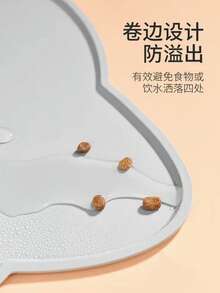 防水寵物餵食墊，適用於貓狗，防滑易清潔，保護地板免受食物濺灑與污漬，保持地板清潔 - 多色 - 查看 4