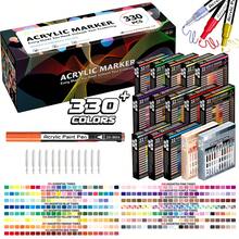 330 Colors Acrylic Paint Markers, 17 Major Color Series With 22 Selected Colors Per Series, Student Painting Anime Art Acrylic Ma, First Day Of School - Multicolor - View 30